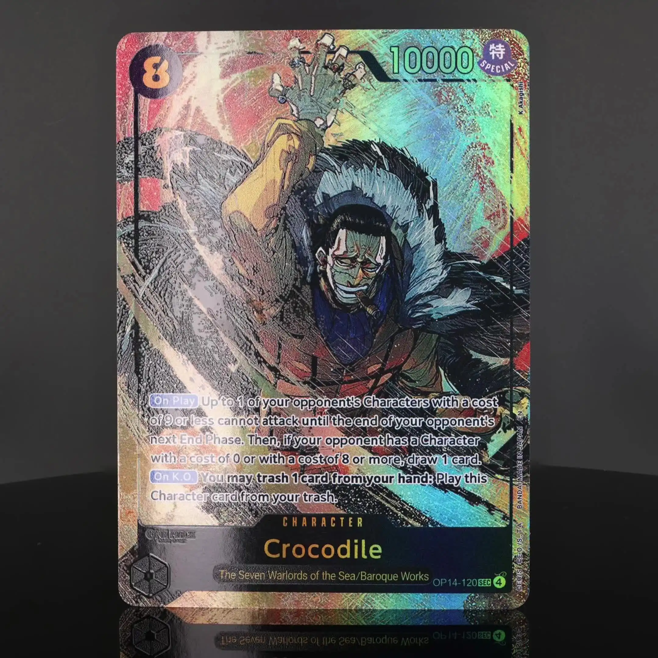 One Piece TCG Crocodile SEC 8 Cost Card