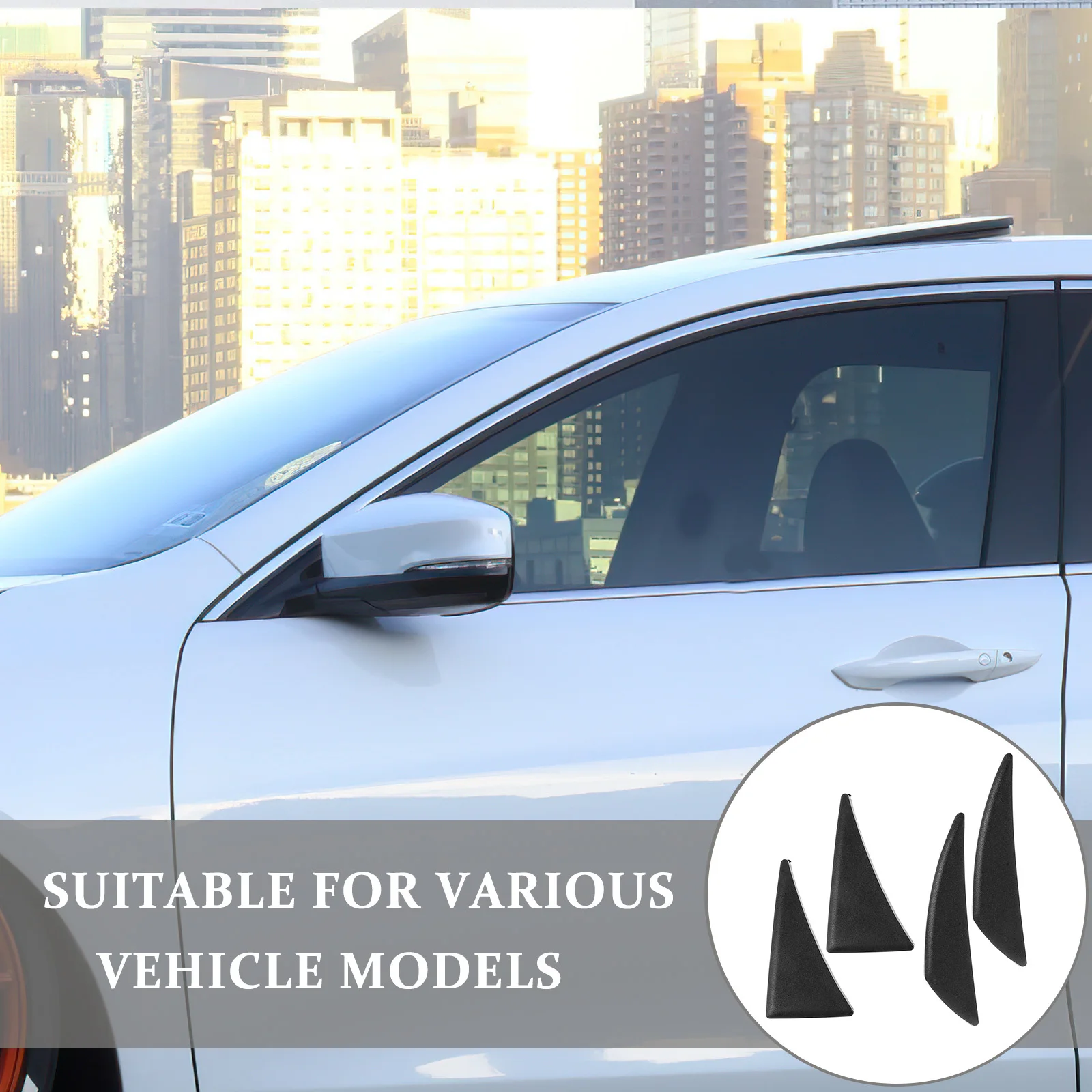 

4pcs Car Door Anti-Collision Corner Guards Scratch Resistant Protection For Front Rear Doors Bumper Protector Edge Guard Vehicle