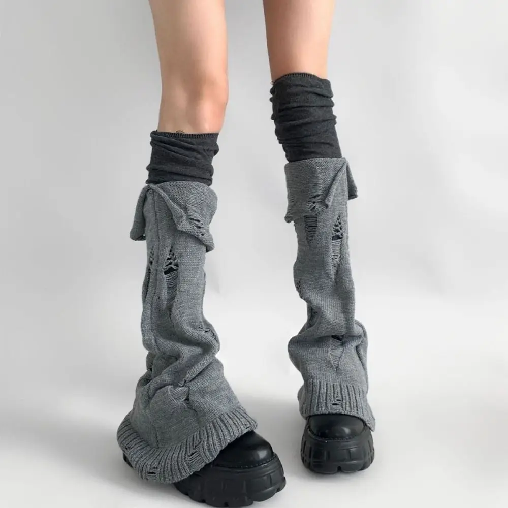 

Harajuku Long Length Lace Leg Warmer Flare Design Lace Trim Thigh High Socks Keep Warm Foot Warmer Women's Wear
