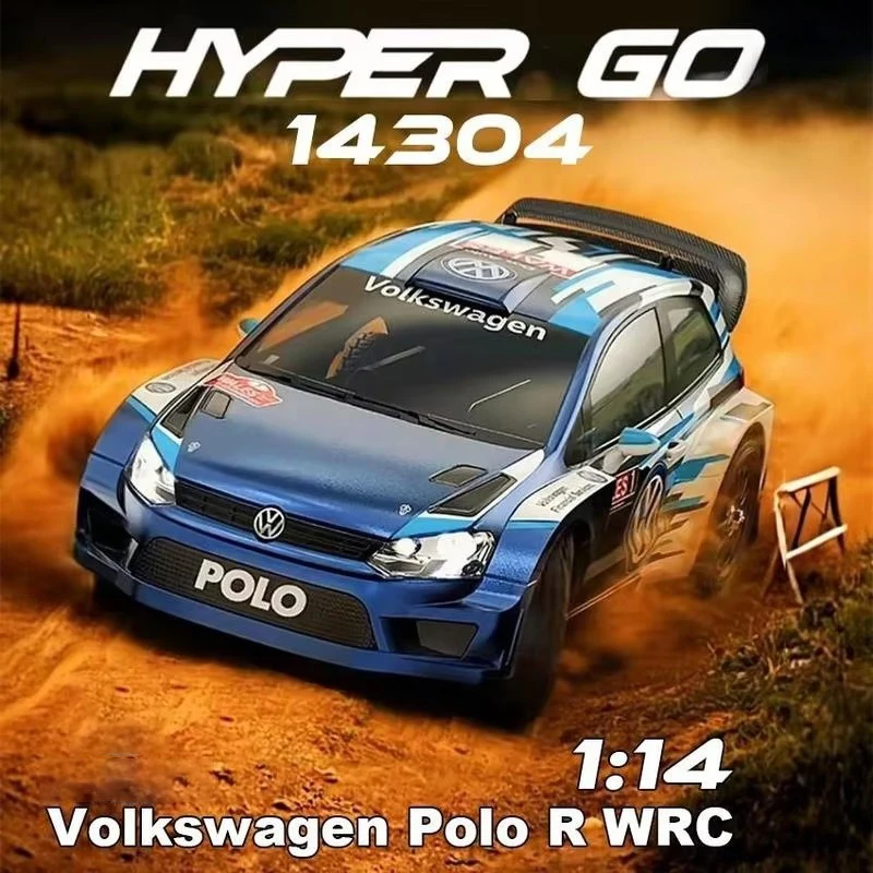 

Mjx 14304 1/14 Hyper Go Polo R Wrc Бесщеточный радиоуправляемый автомобиль Независимый охлаждающий двигатель Esc Модель автомобиля
