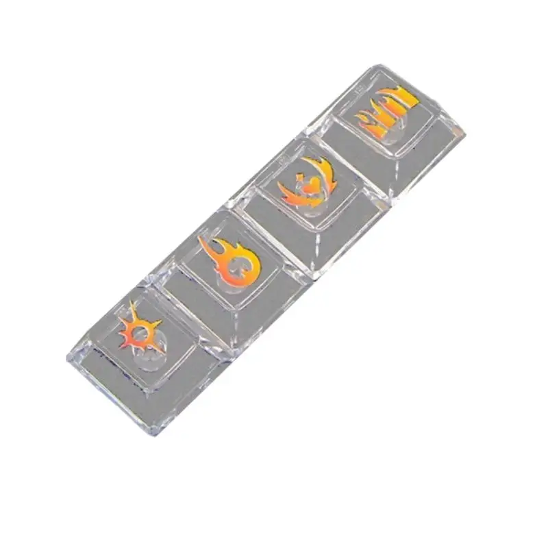 

652F 4pcs Personalization Keycap Wear Resistant PC Keycaps Optimized for Gaming Typing Comfort and Mechanical Keyboards Fit