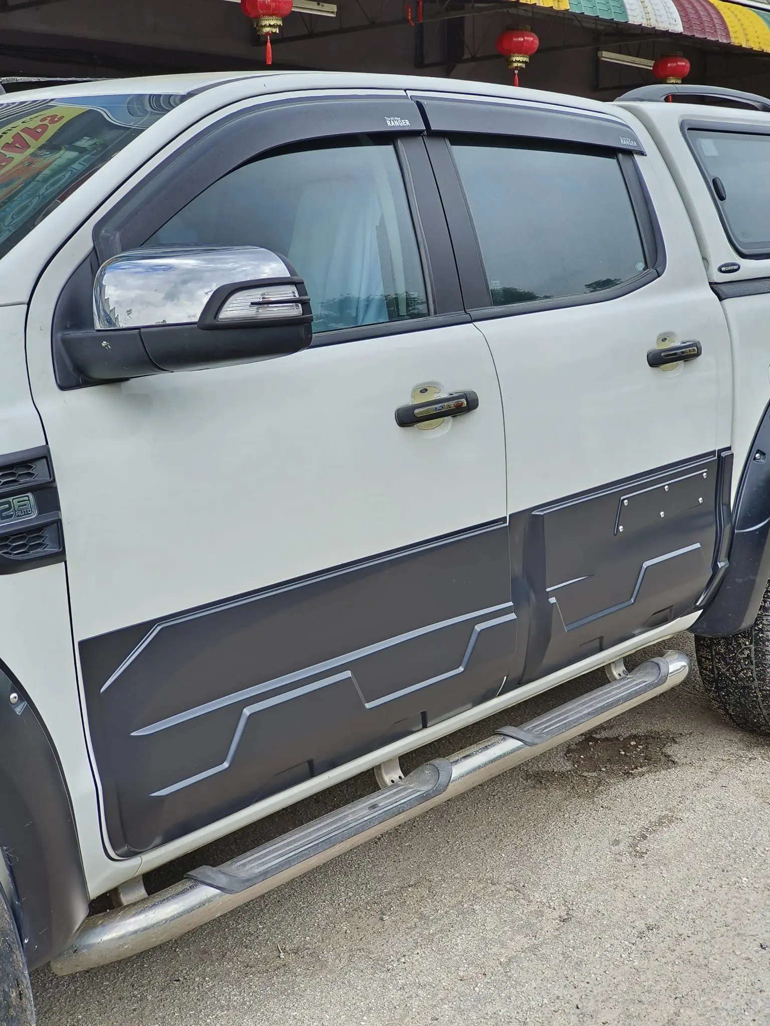 Seitentür schutz Verkleidung Karosserie verkleidung Forms chutz für Ford Ranger Wildtrak 2014-2017 t6 t7 t8 xtl xls begrenztes Autozubehör – Detail 7