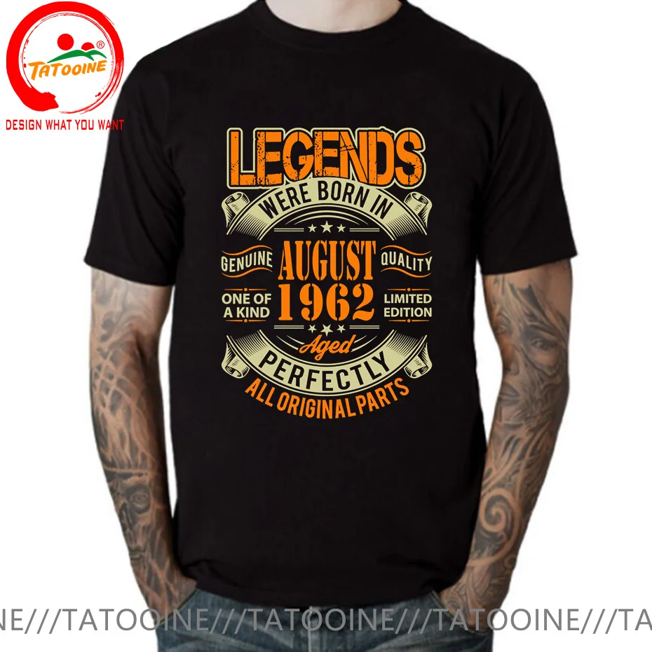 Legends Born in 1962 Aged Perfectly January Febuary March April May June July August September October November December T Shirt