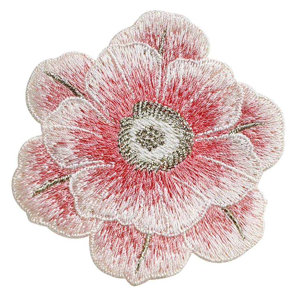 Einteiliger Blumenstickerei-Patch zum Aufnähen, Applikation, DIY-Kleidungsdekoration