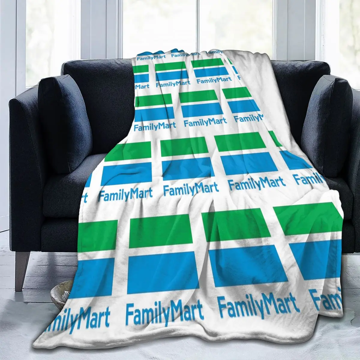 

Family Mart Blankets Fleece Sofa Throw Blanket Breathable for Home Bedroom Office Throws Bedspread Quilt