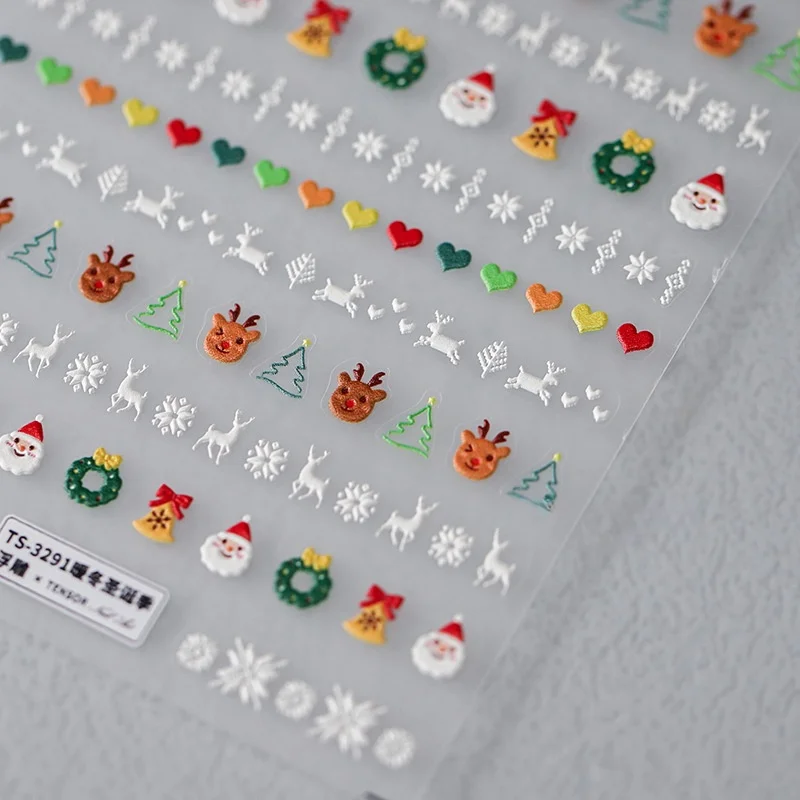 1 قطعة 5D لطيف أنيمي الكرتون مسمار ملصقا تشيبي شخصية مسمار الفن عالية الجودة الكرتون تنقش ذاتية اللصق ملصق مزخرفة