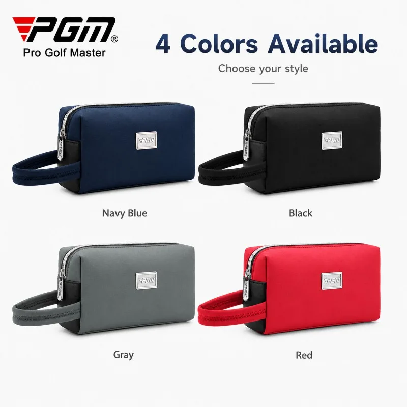 PGM Golf Valuables Pouch Wristlet Bag Portable Phone Wallet Organizer WaterResistant Nylon Storage Case for Travel Men Women
