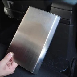 Stainless Steel Interior Accessories Armrest Box Rear Panel Cover Trim for Jeep Compass Patriot 2011-2016 car-styling