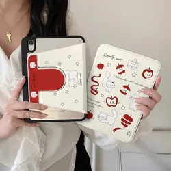 Cute Cat Tablet Case For 2024 New Air6 Pro11 12.9 13 Air3 10.5 10.2 9.7 10.9 Ipad10 Generation Cover With Pen Slot