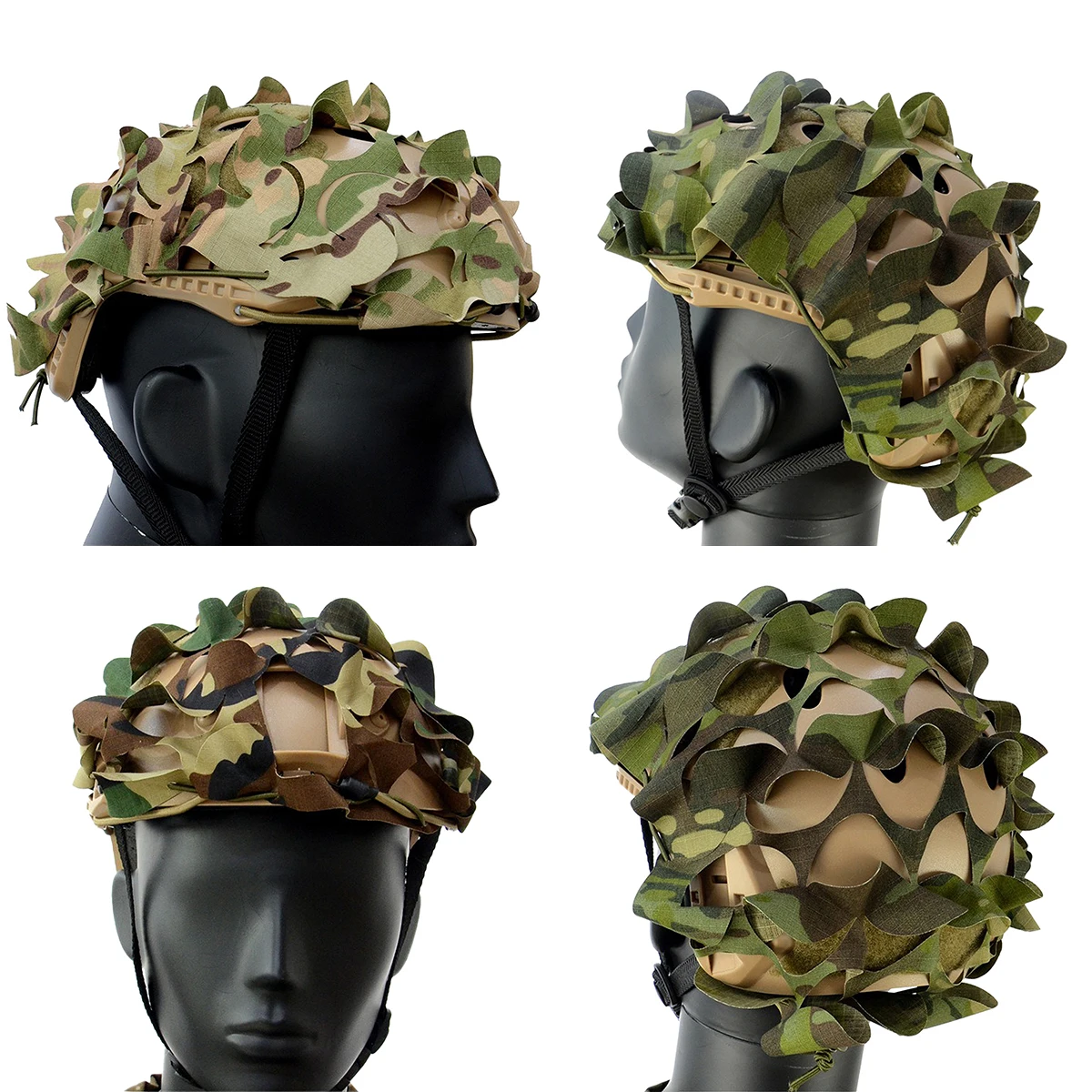 Tactical FAST Helmet Cover 3D Camouflage Helmet Cloth Laser Cut Nylon Hunting Paintball Airsoft Helmets Accessories