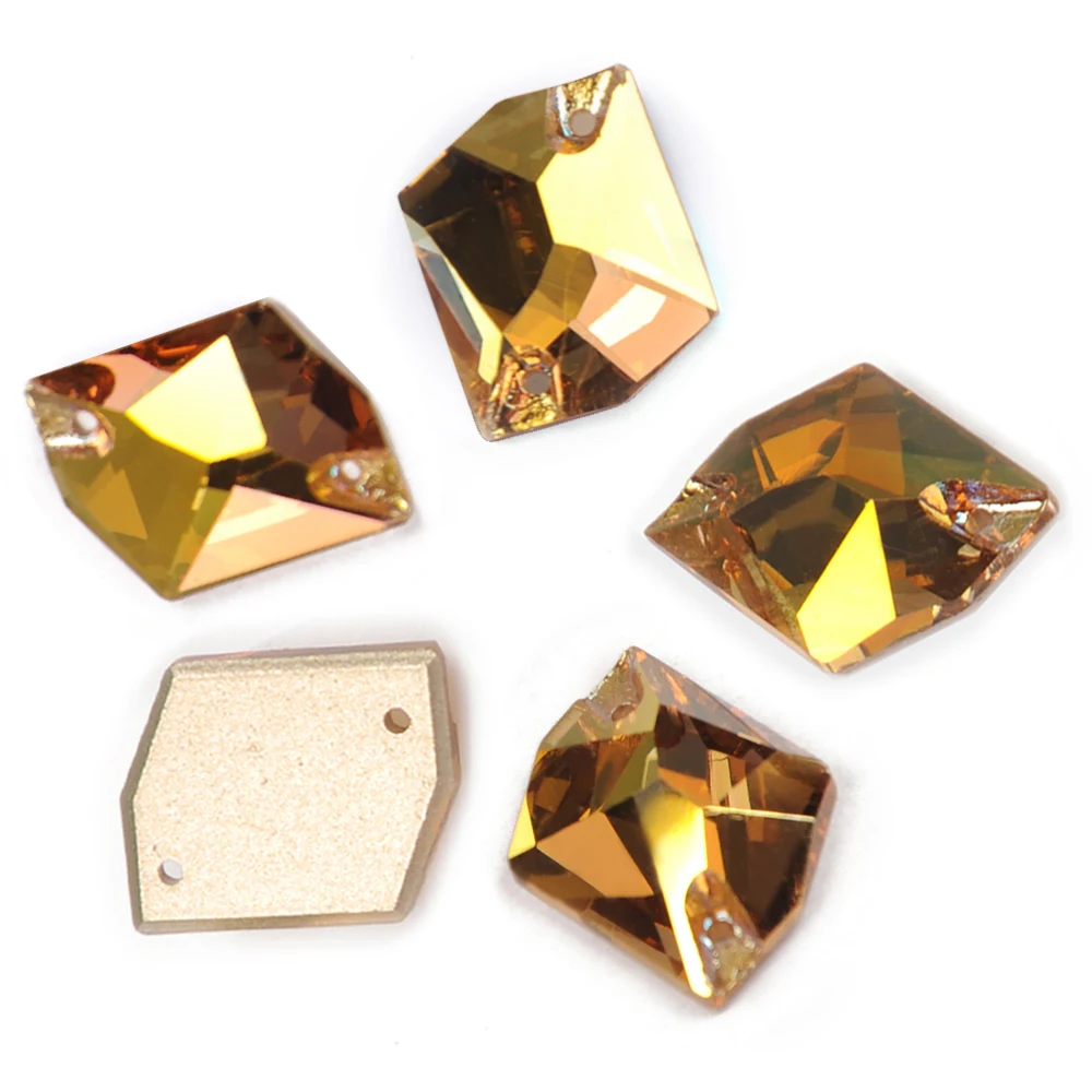 PUBRILEX Value Pack SunShine Aufnähbare Strasssteine Flache Rückseite Abgeschrägte Kristalle für Kleidungsstücke, Schmuck und Kleiderdekorationen – Detail 8