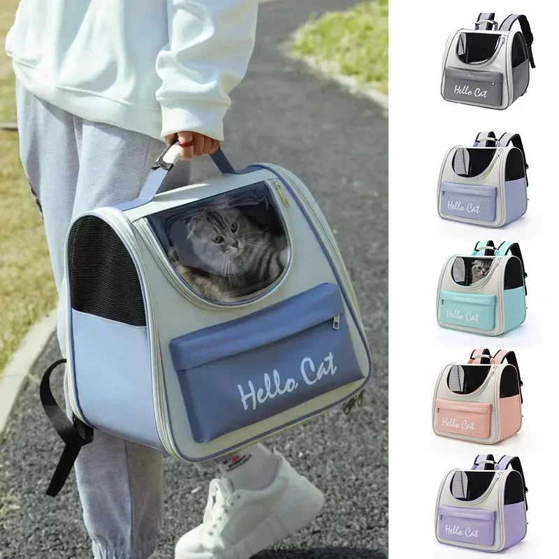 

Cat Bag Dog Bag Portable Cat Bag Large Capacity Backpack for Pets Comfortable Breathable Portable Pet Outing