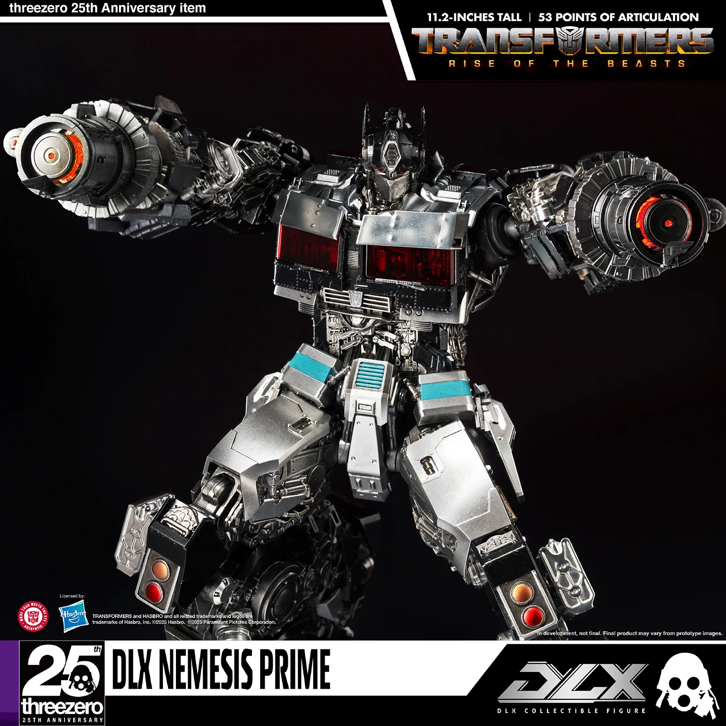 Auf Lager [Begrenzter Verkauf] Threezero DLX Series Transformed Toys 7 Dark Optimus Prime bewegliches Modell Actionfiguren-Sammlungsgeschenk