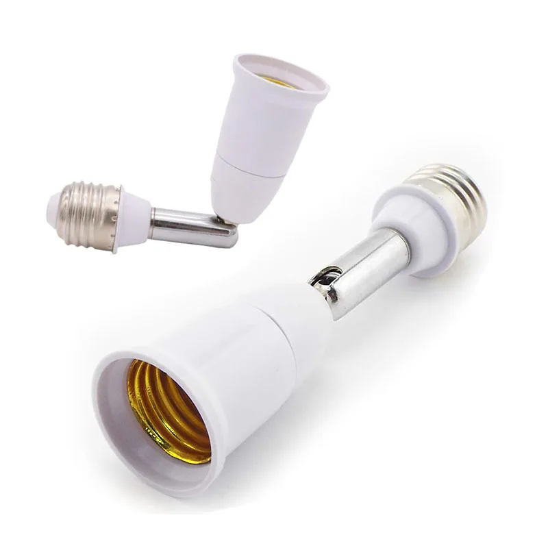 Flexible  E27 to E27 Extender lamp bulb power socket Base Position extension Holder for Converter for Screw Extension Adapter