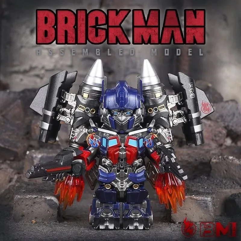 Optimus2.0 Prime Blocks New Transformers MOC Small Grain Megatron Children's Assembly Toys Bumblebee Model Ornament Gift
