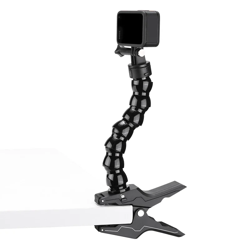 Ulanzi Go Quick II Action Camera Flexible Super Clamp Arm Bracket Holder Mount Adapter for GoPro Hero 12/11/10/9/8/7/6/5/4 Black