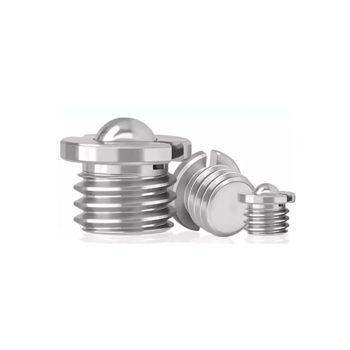 304 Stainless Steel Flange Ball Head Plunger/Spring Pressed Step Ball Screw M4M5M6M8M10M12M16