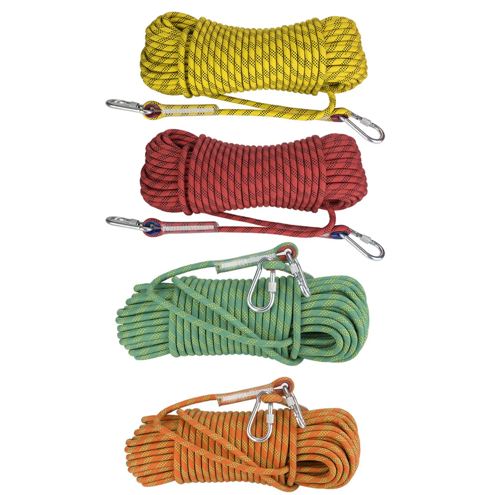 30m Outdoor Rock Climbing Escape Rope 12mm Diameter Safety Survival Cord Climbing Rope Safety Survival Cord Rock Climbing Rope