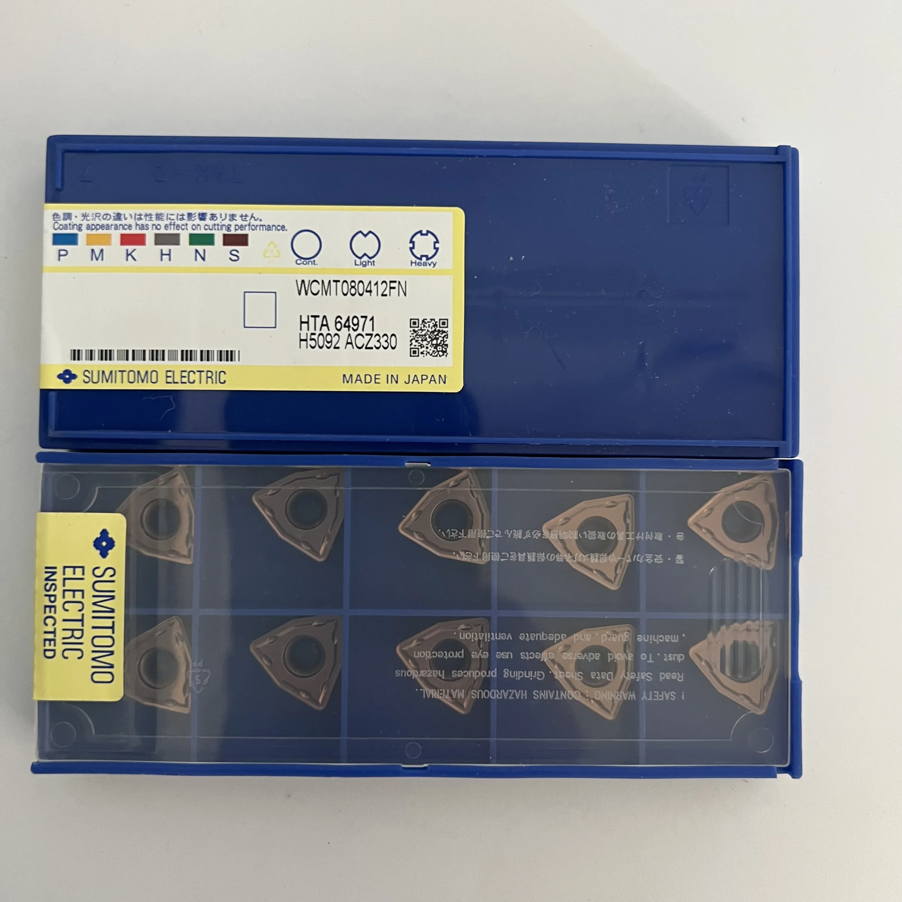 Hoja CNC WCMT080412FN ACZ330