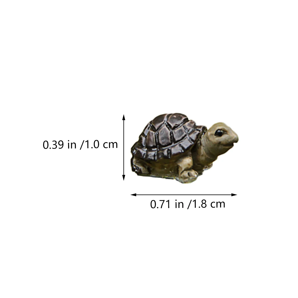 

15pcs Creative Mini Resin Tortoise Ornament For Garden Desktop Home Decor Succulent Landscape Moss Yard Micro Statue Bonsai