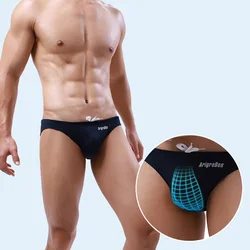 Men's Swimming Trunks Fashion Men Sexy Big Pouch Briefs Swim Shorts Swimming Pants Bikini Triangle Underwear Boardshorts