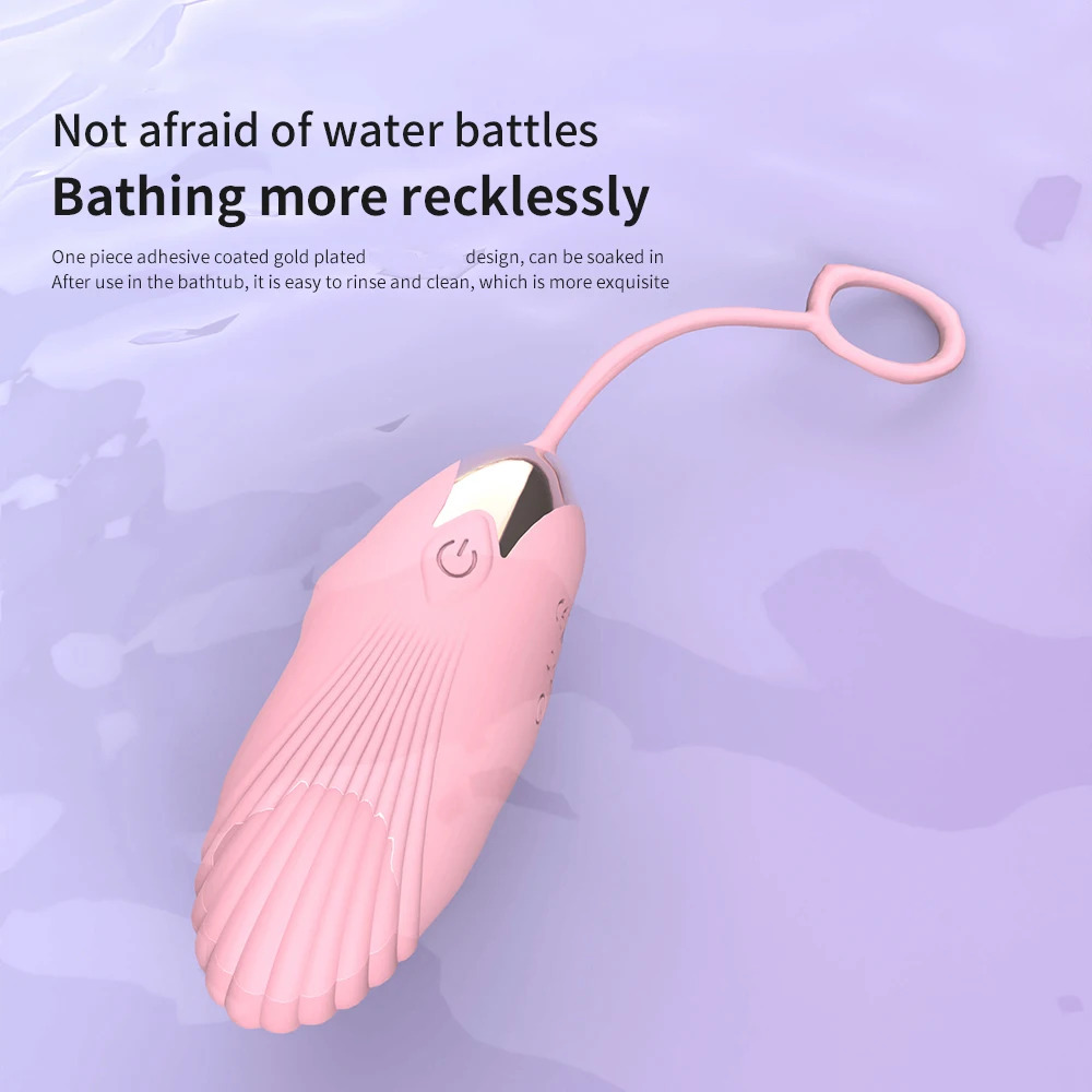 Ovo vibratório com controle remoto, 10 padrões de vibração, silicone elástico de camada dupla, tamanho compacto para fácil esconder, waterpr