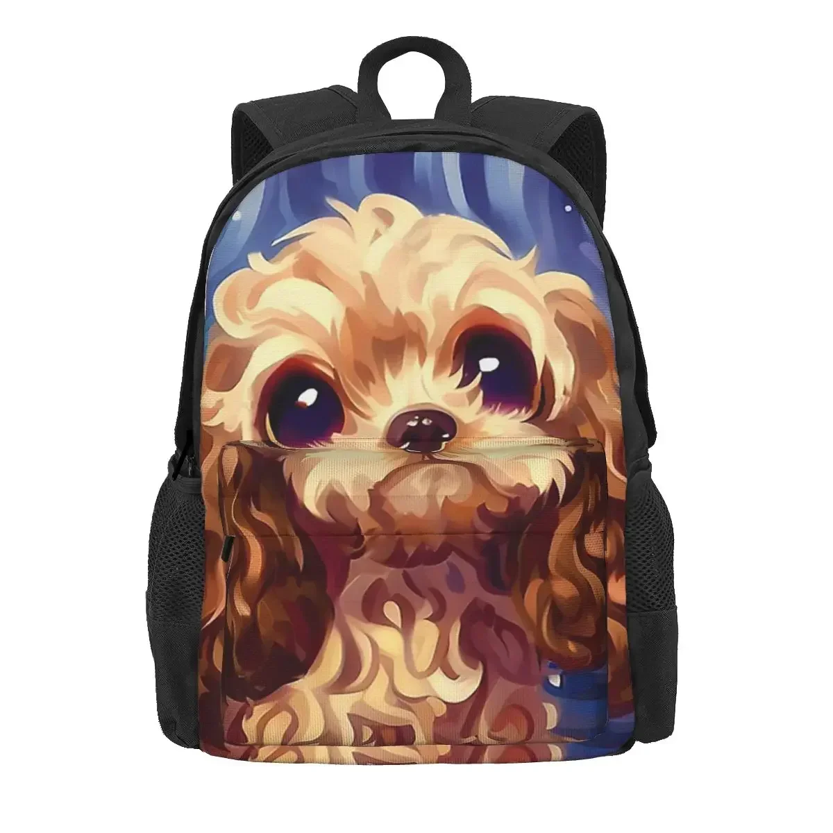 

Рюкзаки Cocker Spaniel Starry Night, сумка для книг для мальчиков и девочек, детские школьные сумки, детский рюкзак с героями мультфильмов, рюкзак для ноутбука, сумка на плечо