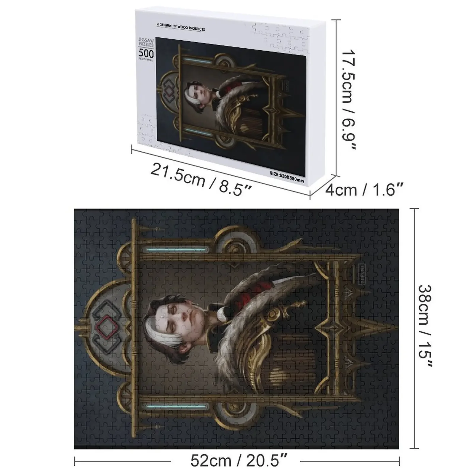 Solus zos Galvus encadré portrait Puzzle cadeaux personnalisés pour les enfants Puzzle personnalisé décor en bois peintures Puzzle