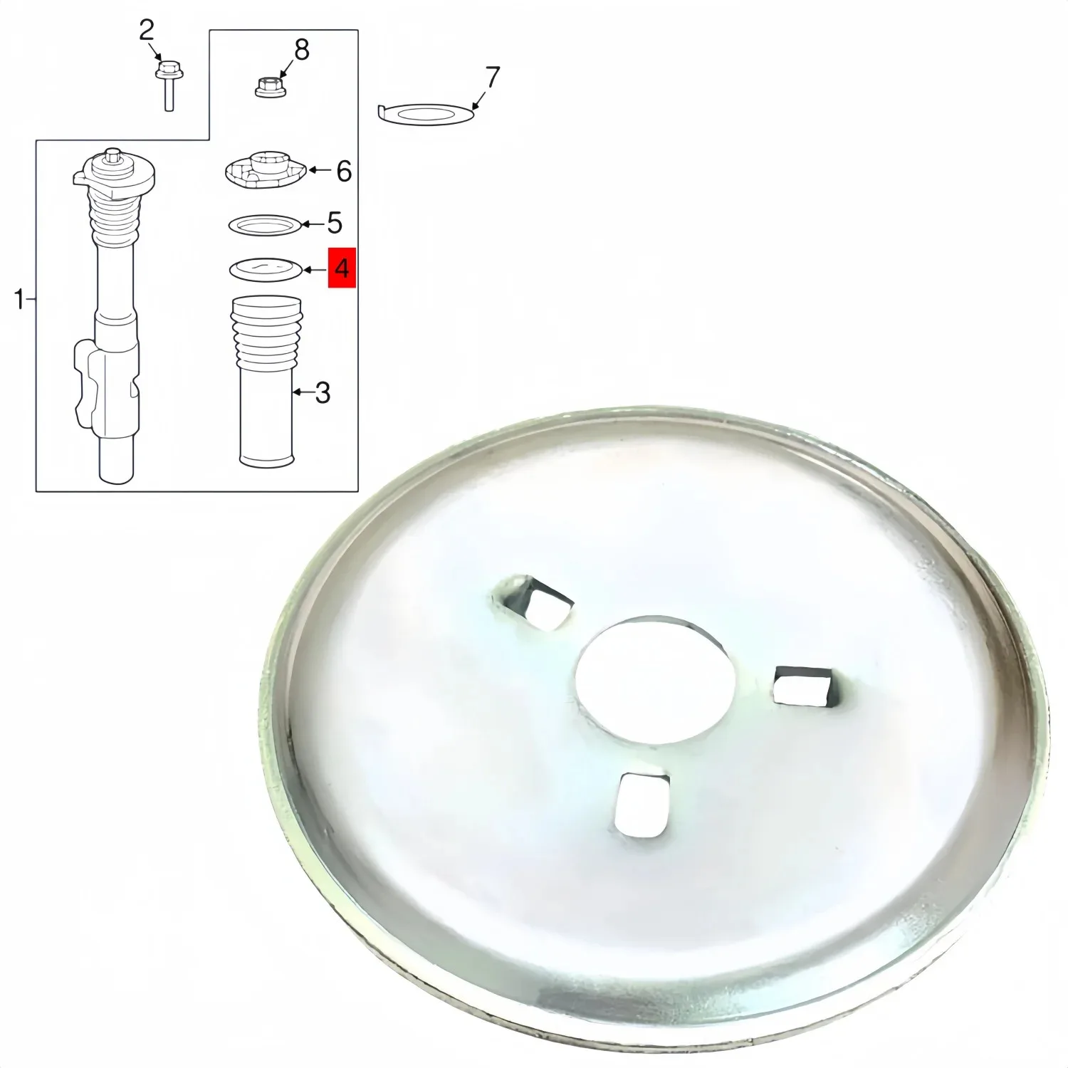إيقاف الجزء السفلي والعلوي للغسالة ممتص الصدمات لمرسيدس سبرينتر W906 1500 2500 3500 9063230232 906323 01 32 906 325 03 00 #3