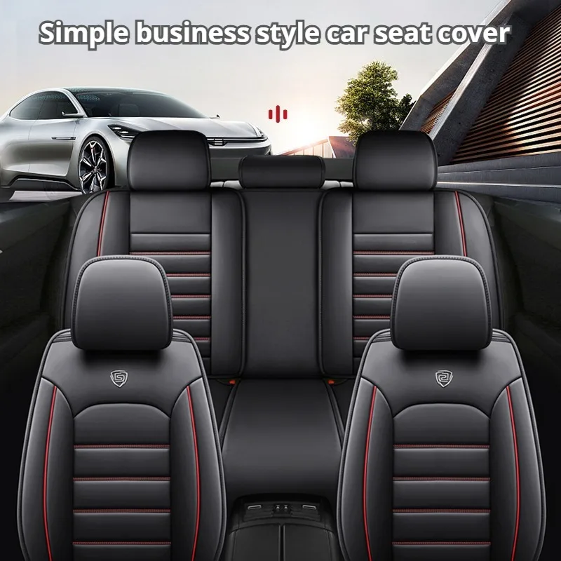 

Full Set Car Seat Covers , Breathable Leather Automotive Seat Covers Compatible with Most Vehicles, Cars