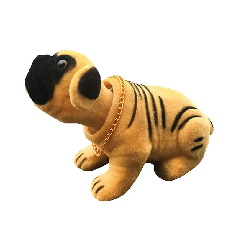 

Shaking Car Dog Doll Shaking Puppy Statues Resin Shaking Puppy Statues Simulated Miniature Dog Ornament Flocking For Car