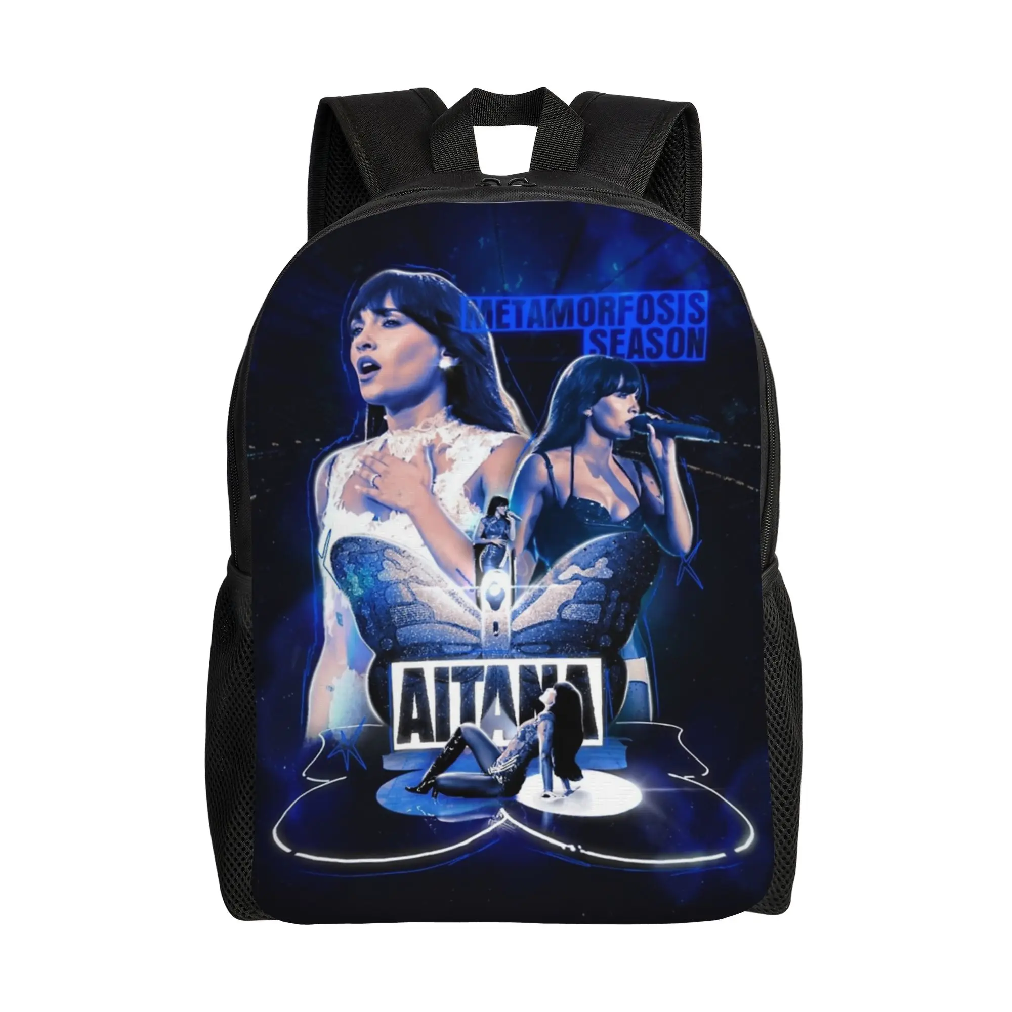 

Singer Aitana Cuarto Azul Tour Backpack for Men Women Teenage Student Work Daypack College Canvas Bags Lightweight