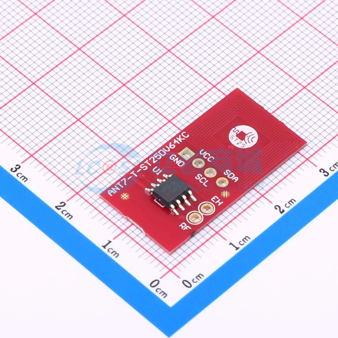 2pcs ANT7-T-25DV64KC 13.56MHz RFID NFC Reader Sensor Module