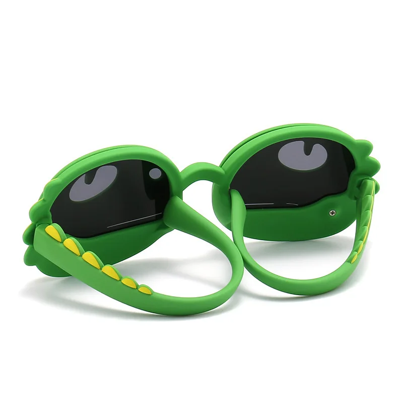 1Pcs Small Dinosaur Baby Toy Glasses New Children's Cartoon Polarised Sunglasses Boys  Silicone Sunscreen Sunglasses Cute Shape