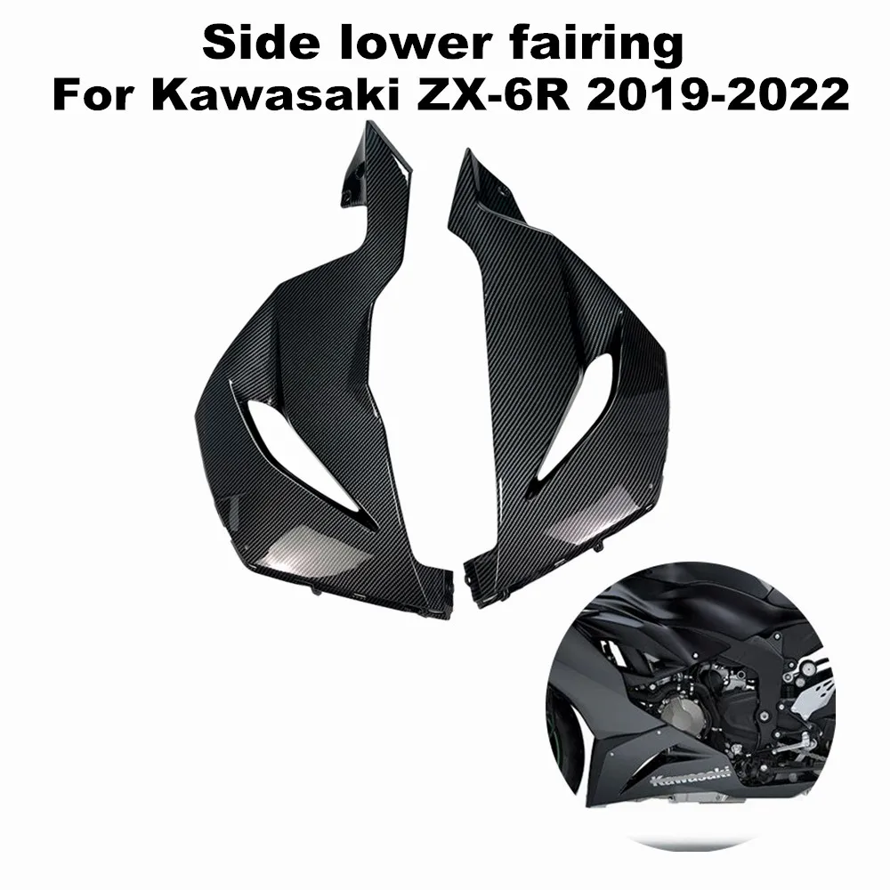 

For Kawasaki Ninja ZX-6R 636 2019-2022 Motorcycle Left and Right Side Covers High Quality ABS Injection Molding Side Lower Cover