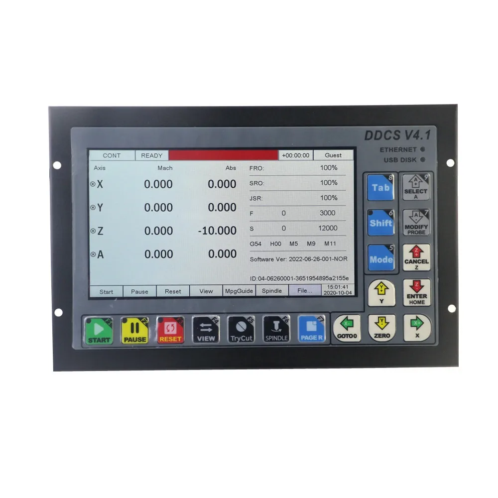 Ddcs V4.1 4-axis Cnc Controller G-code Control System For Cnc Wood Milling Machine Cnc Machining Support Handwheel Mpg