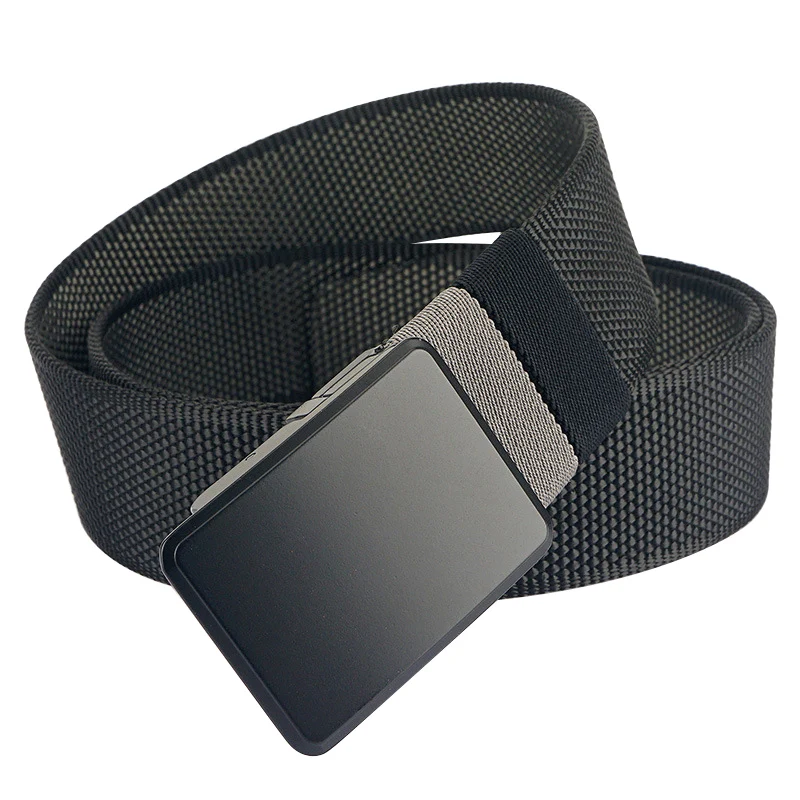 

Lengthening Men Belt Double Sided Color Canvas Belts Alloy Automatic Buckle Men's Nylon Belt Casual Sports Versatile Belts