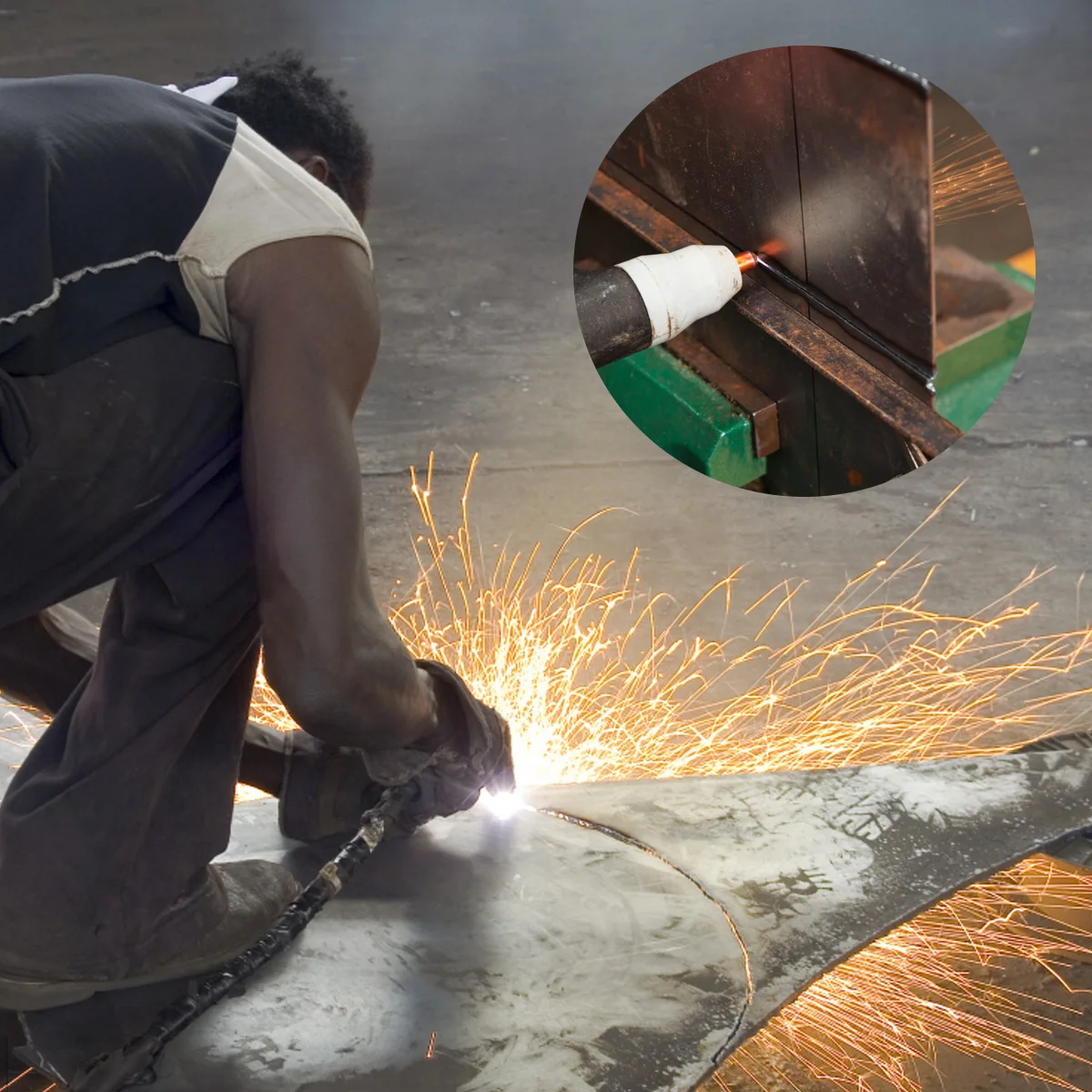 65개 플라즈마 절단 액세서리 연장형 긴 구리 노즐 전극 보호 캡 션트 소모품 40A Cut-40 플라즈마용