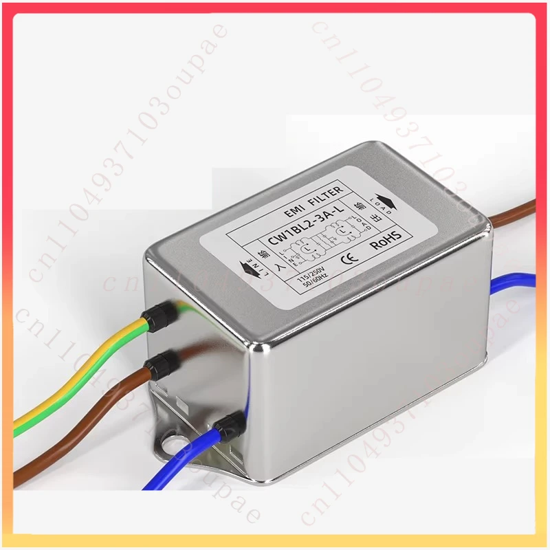 

Однофазный биполярный фильтр помех для CW1BL2-10A-L с кабелем, антиинтерференционный очиститель от ЭМП, 220В переменного тока