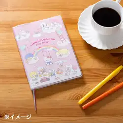 2025 Original Sanrio Square Handbook B6 Melody Kuromi Cinnamoroll Kitty Little Twin Stars Anime Notebook Calendar Organiser Gift