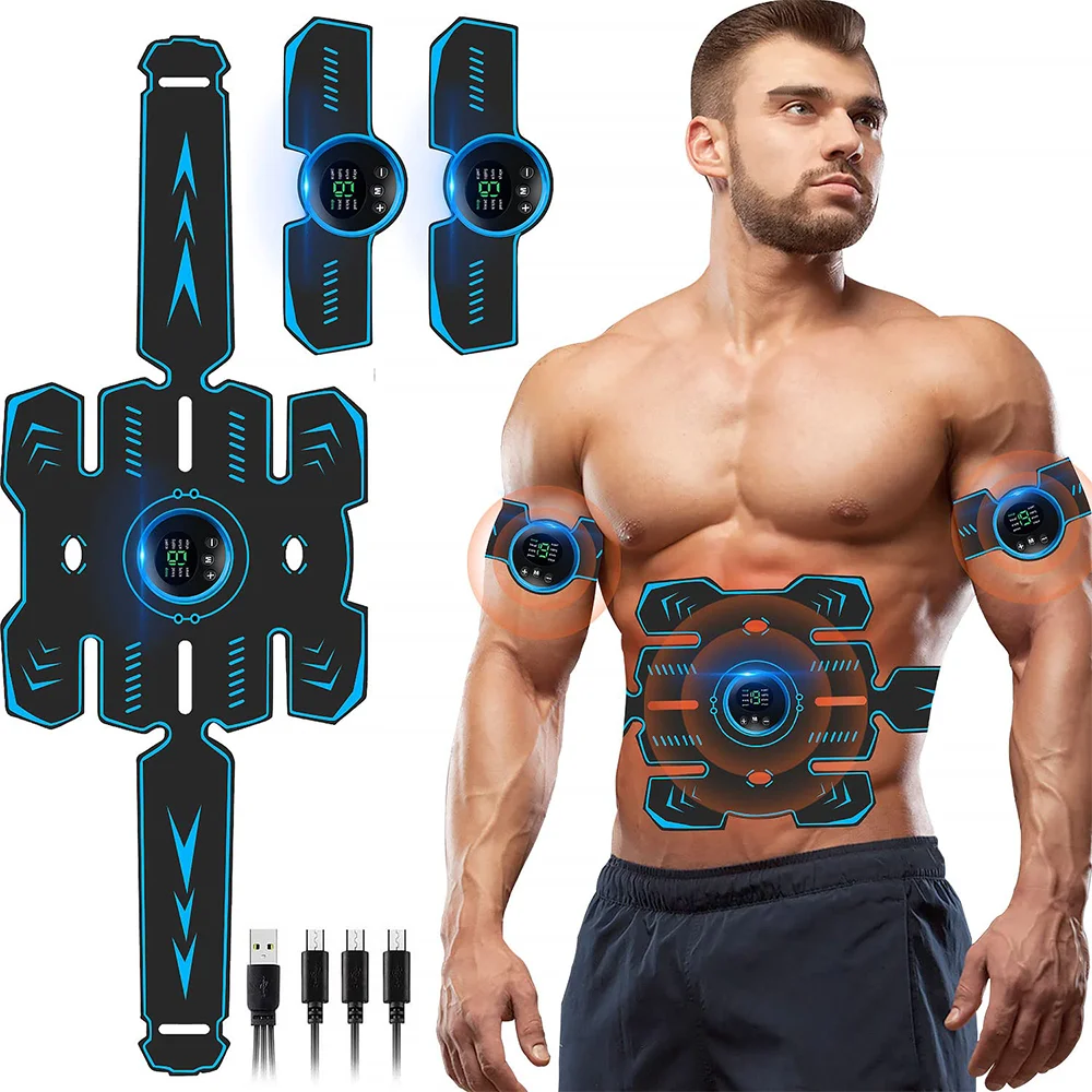 

Intelligent EMS Abdominal Fitness Instrument Eight Piece Abdominal Belt Training Massage Fitness Equipment to Relieve Fatigue