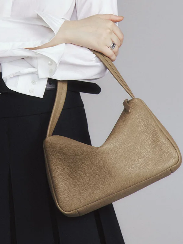 

Роскошная кожаная женская сумка-тоут, новинка 2025, сумка для подмышек, сумка из натуральной кожи на одно плечо, Sli And Ele