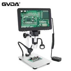 GVDA Digital Microscope 50-1200X Soldering Electronic Video Microscopes Continuous Amplification Magnifier for Phone PCB Repair