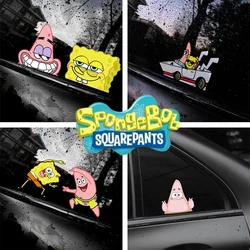 SpongeBob Car Stickers Patrick Star Cartoon Anime Window Decals DIY Motorcycle Decor Waterproof Stickers Windshield Accessories