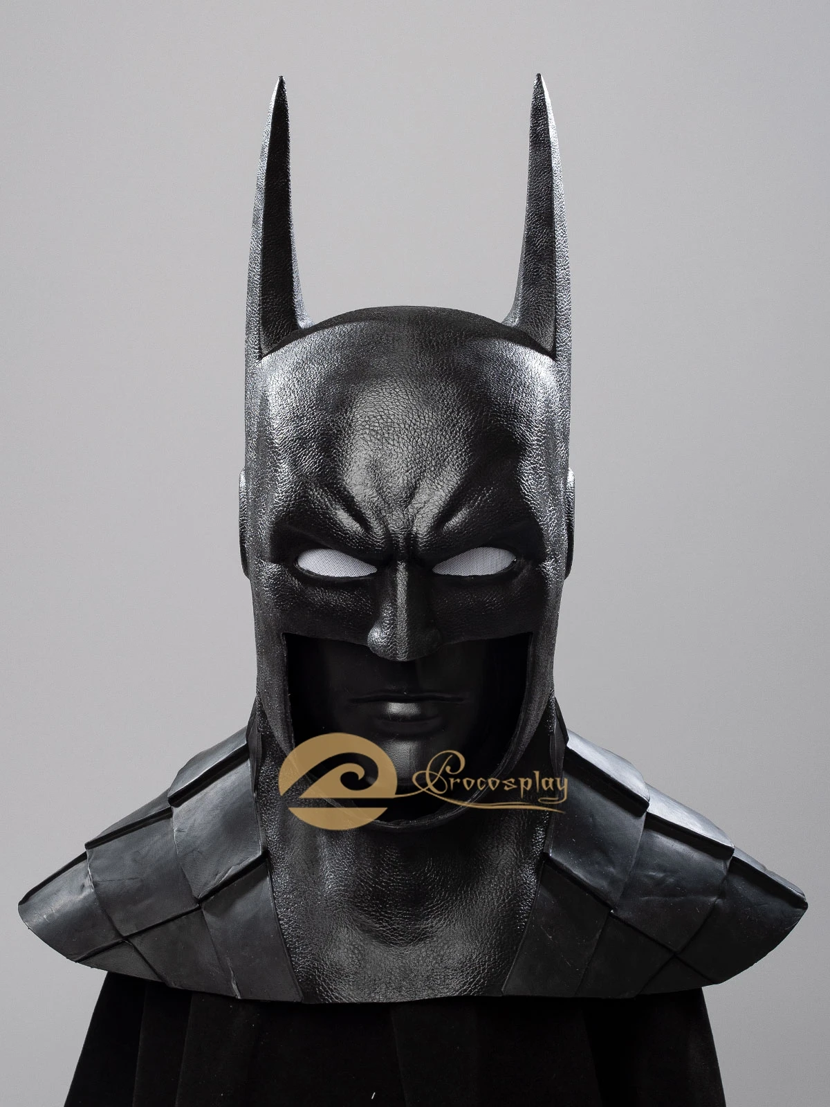 Comic Absolute Bruce Cosplay Mask Wayne Upgraded Black Headgear for Adults Halloween Accessories