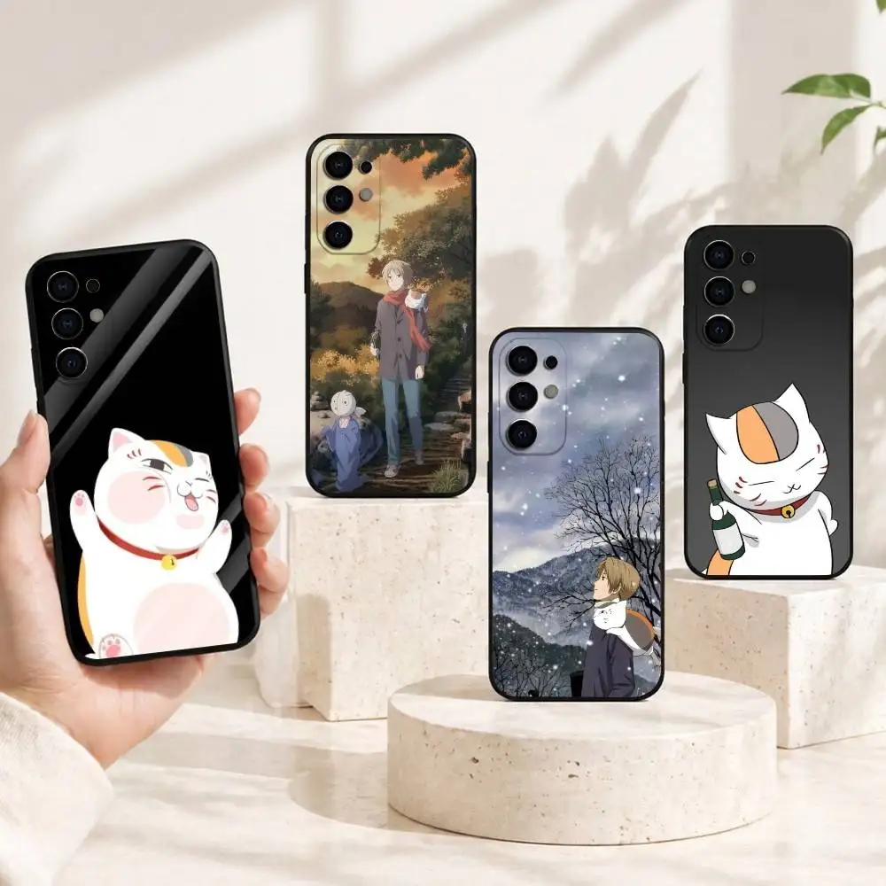 Anime Natsume's Book of Friends Phone Case Black Silicone Soft For Samsung S25,S24,S21,S22,S23,S30,Ultra,S20,Plus,Fe,Lite