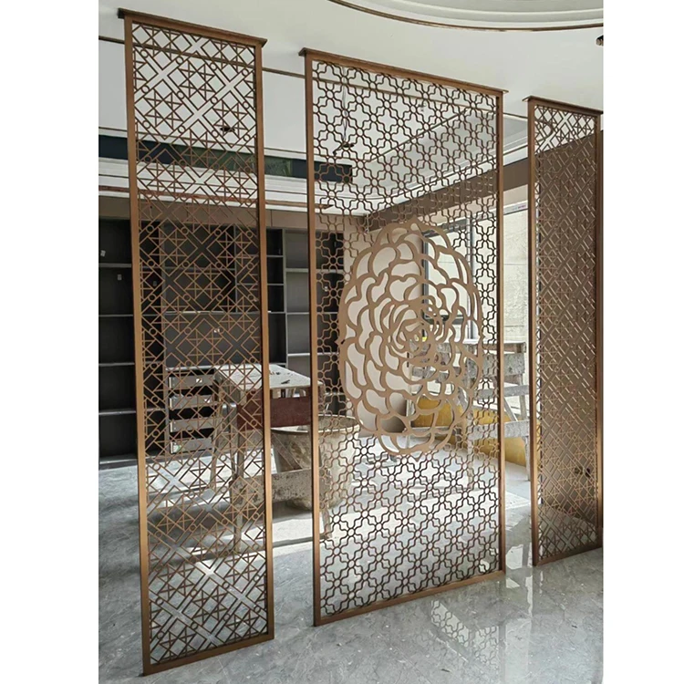 

Роскошная перегородка из нержавеющей стали для караоке-клубов, лаунж-зон, отелей, ресторанов, современных спален, гостиных, домашних офисов, школ, вилл