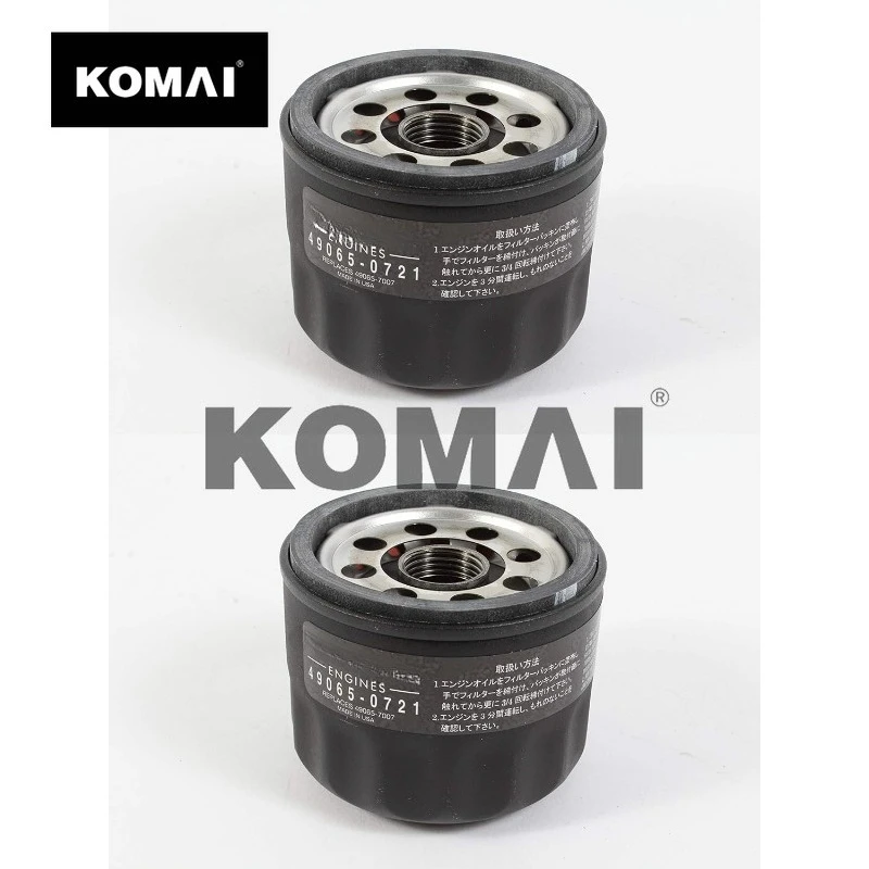 KOMAI Kawasaki 49065-0721 Oil Filter Replaces 49065-7007 (2 Pack)