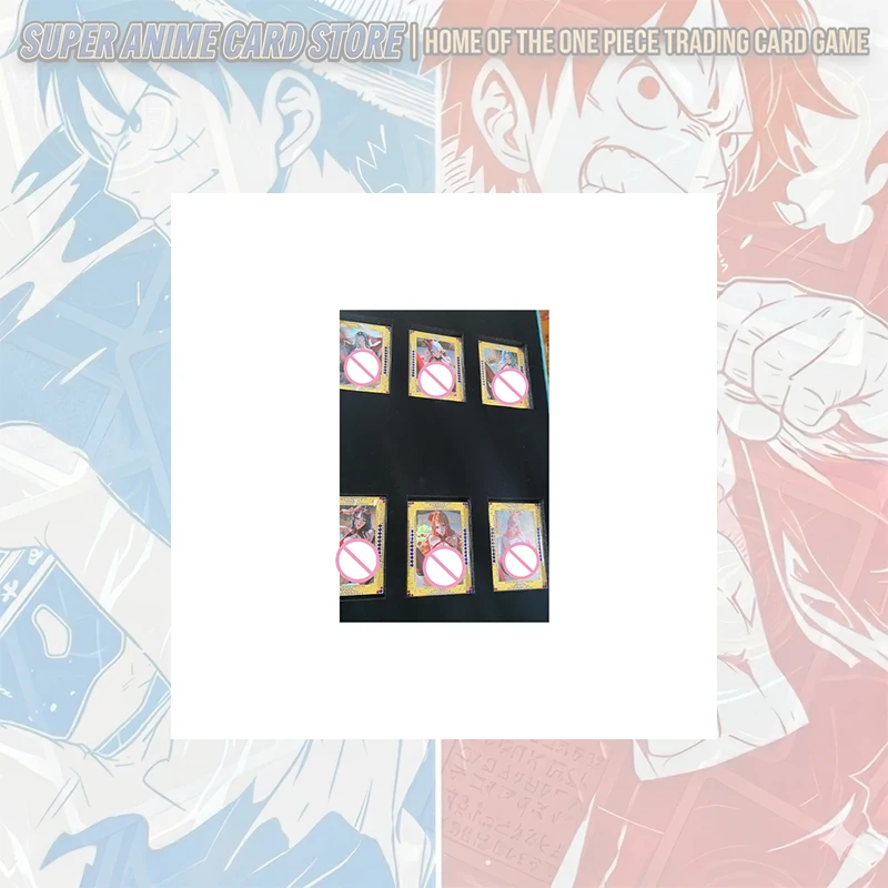 Japanese Anime ONE PIECE Metal Card Sleeves Yamato Vinsmoke Reiju Nefertari D. Vivi Perona Boa Hancock Collectible Cards