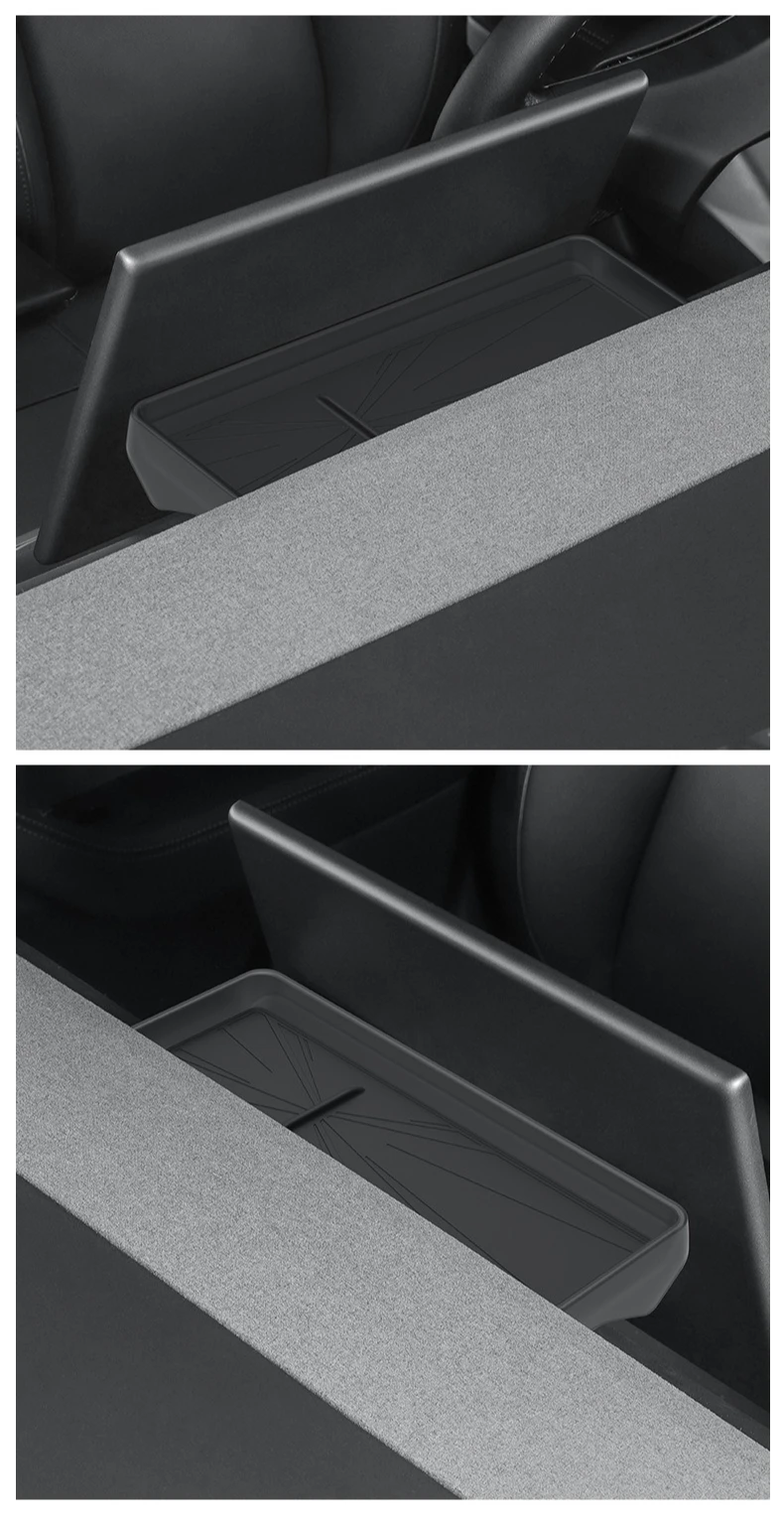 Für Tesla Model YL/Y Juniper 2026 Model 3 Highland 2024 Armaturenbrett-Aufbewahrungsfach Silikon-Mittelkonsolen-Bildschirm Rückseitiger Telefon-ETC-Kasten – Detail 12